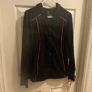 Xersion Women's Black Hoodie with Pink Accents